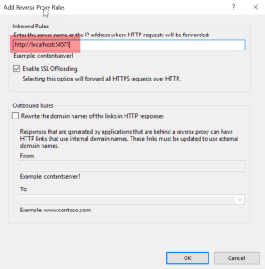 IIS Add Reverse Proxy Rule